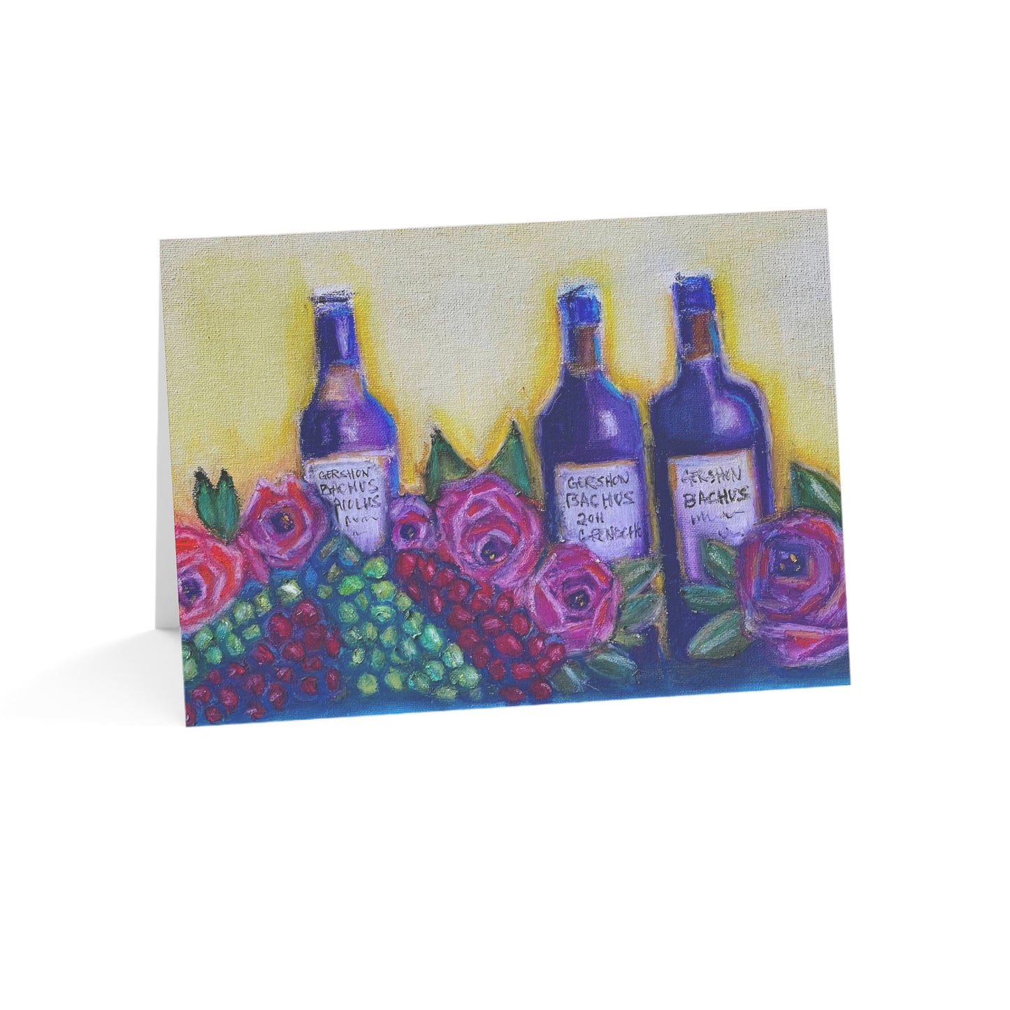 GBV Vino y Rosas Tarjetas de felicitación