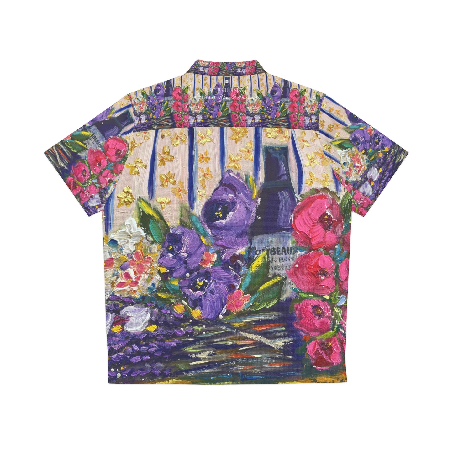 Coebeaux Wine and Lavender Men's Hawaiian Shirt