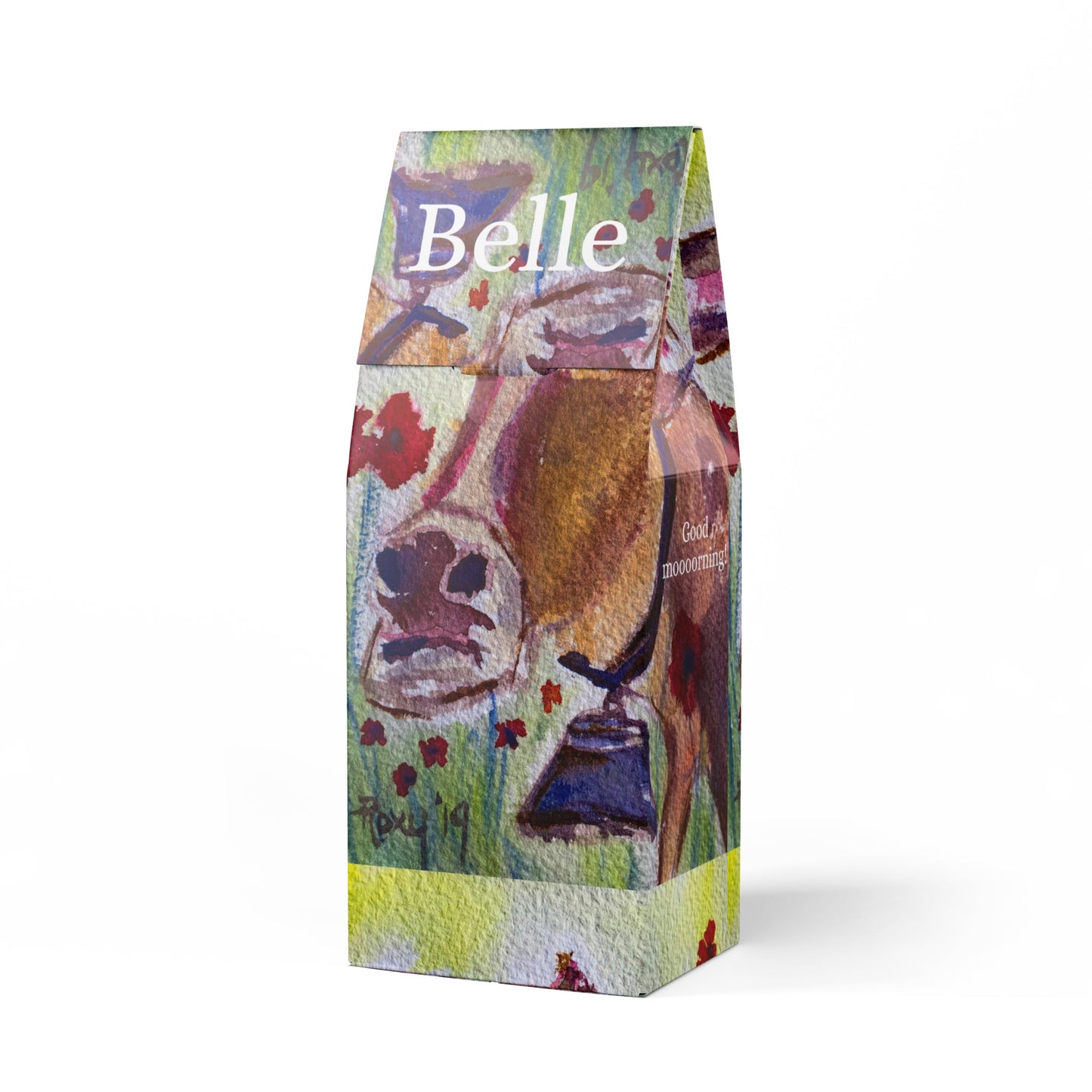 Belle Cow- Café tostado tostado, bolsa de 12,0 oz