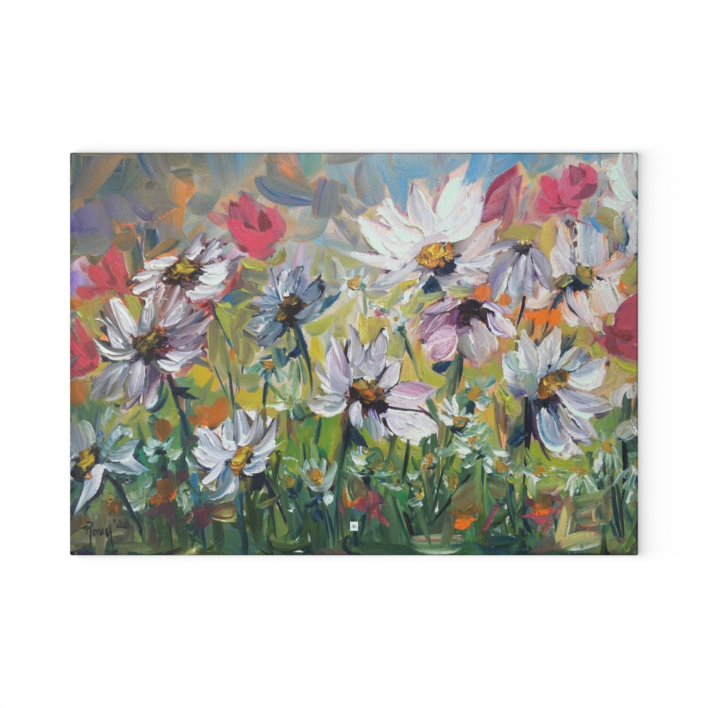 Abstract Daisy Garden Cutting Board