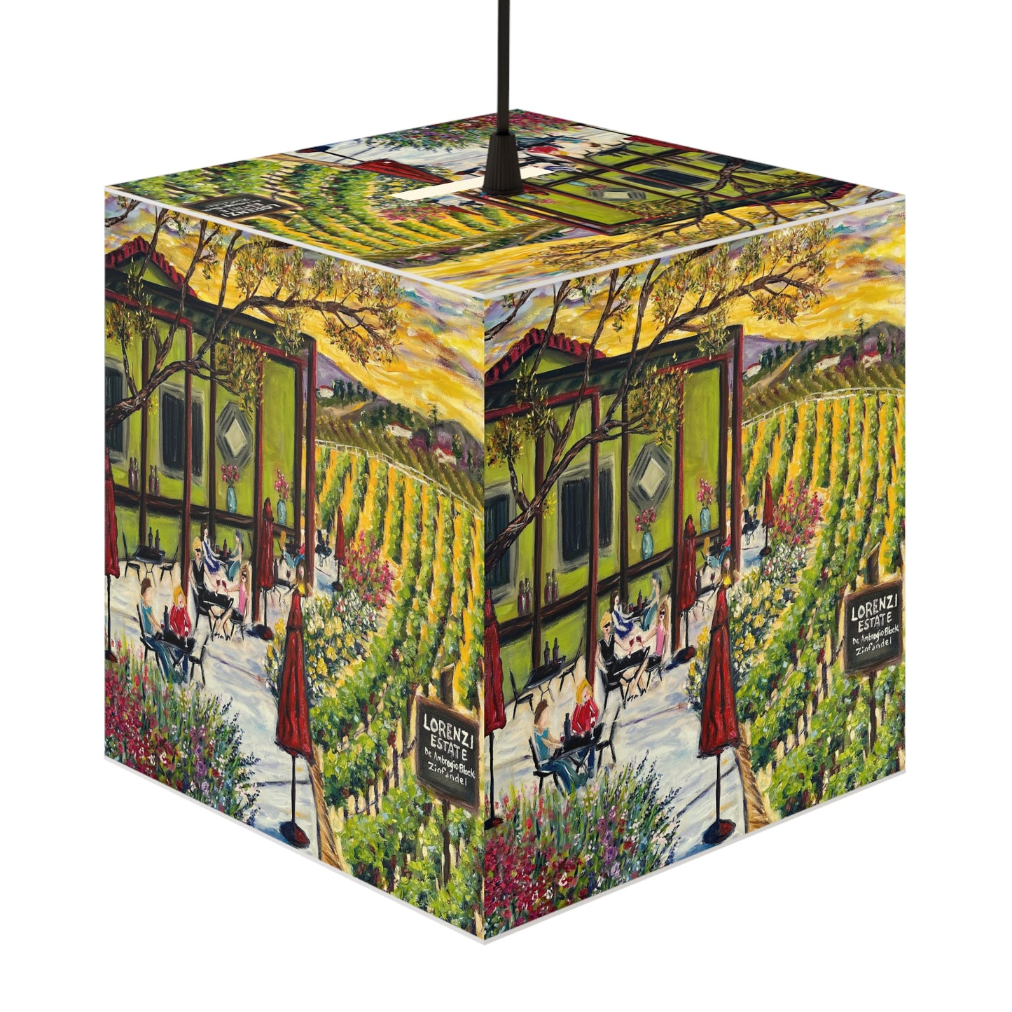 Lorenzi Estate Terrace Cube Lamp