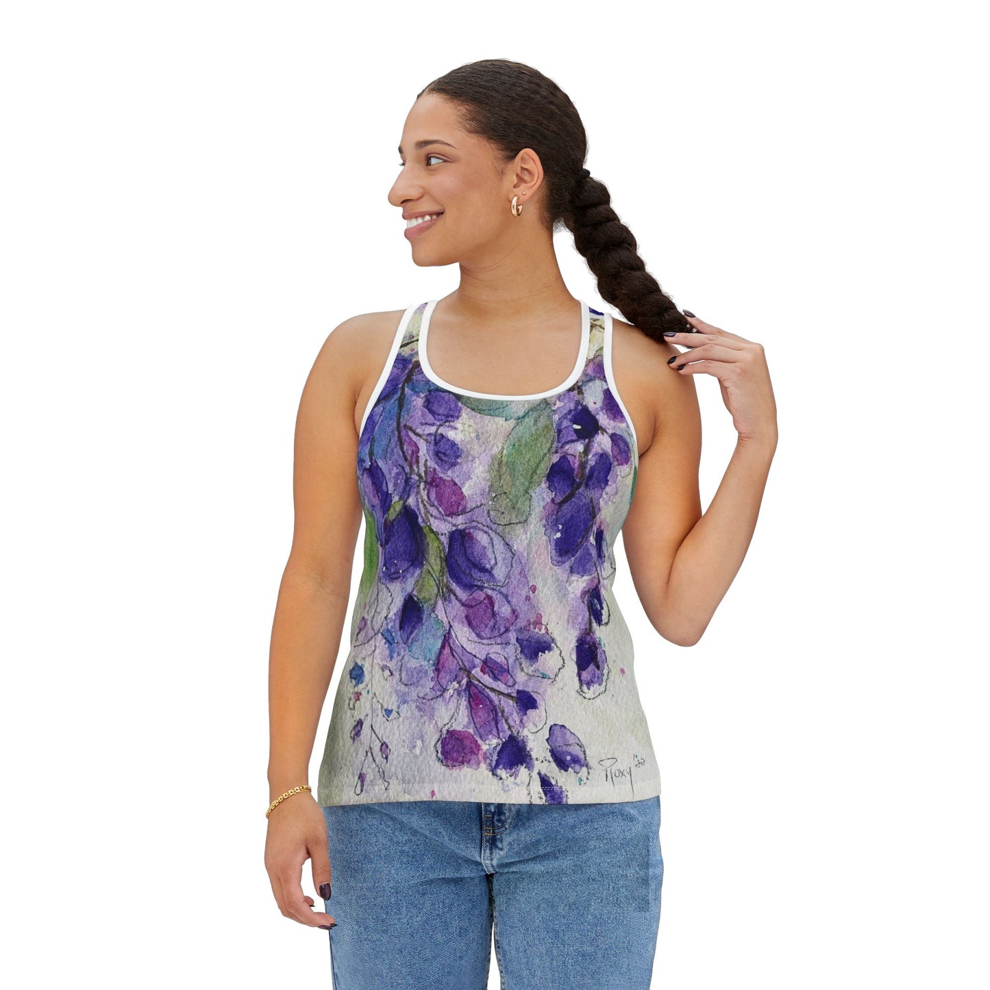 Women's Racerback Tank Top-Wisteria