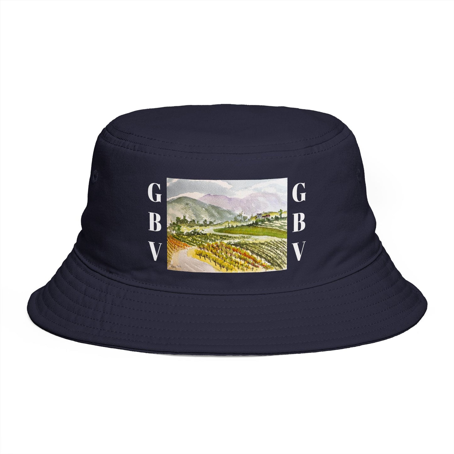 Roxy Rich Fine Art -Road Down from the Villa-GBV- Bucket Hat — Stylish Durable Travel Hat