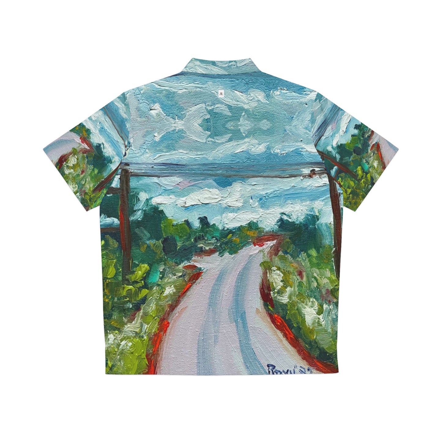 Men's Hawaiian Shirt- Road to Tranquility-Cotswolds