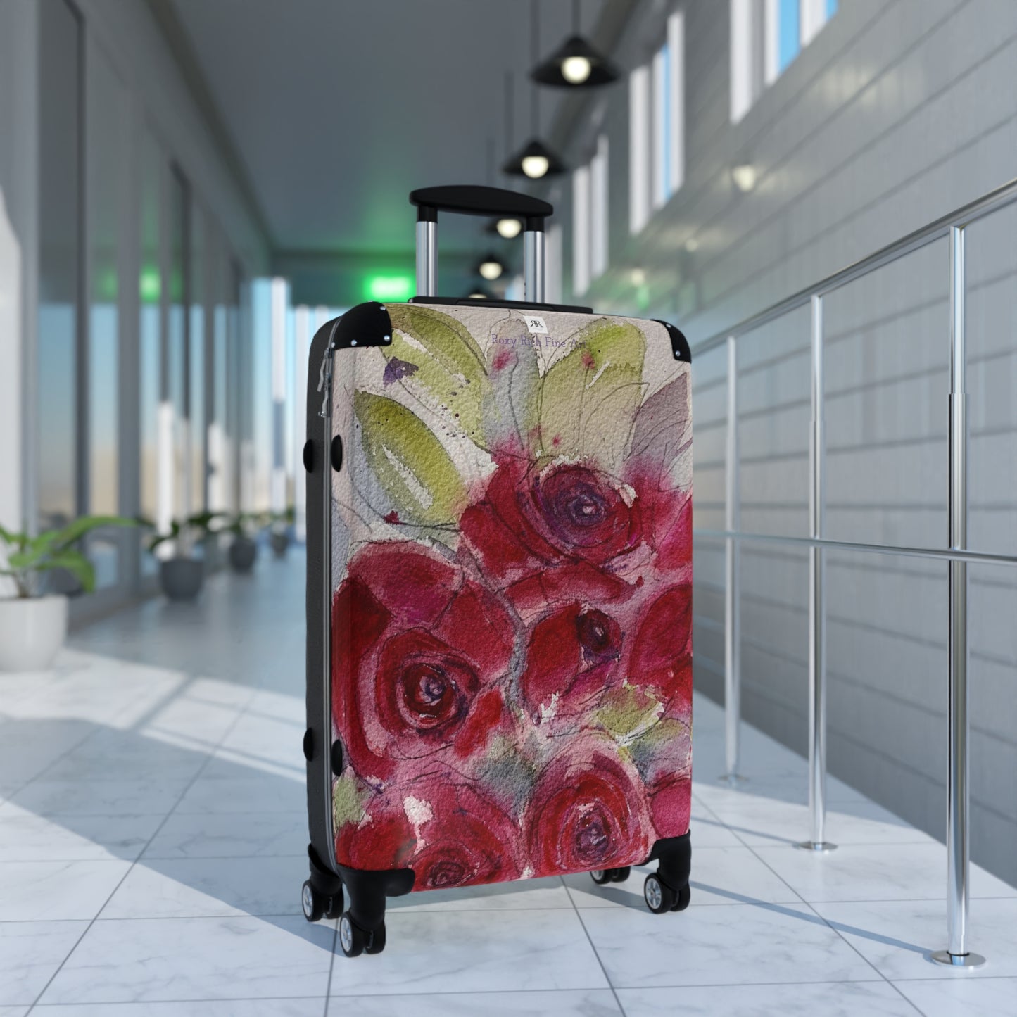 Red Roses Carry On Suitcase (+2 Sizes)