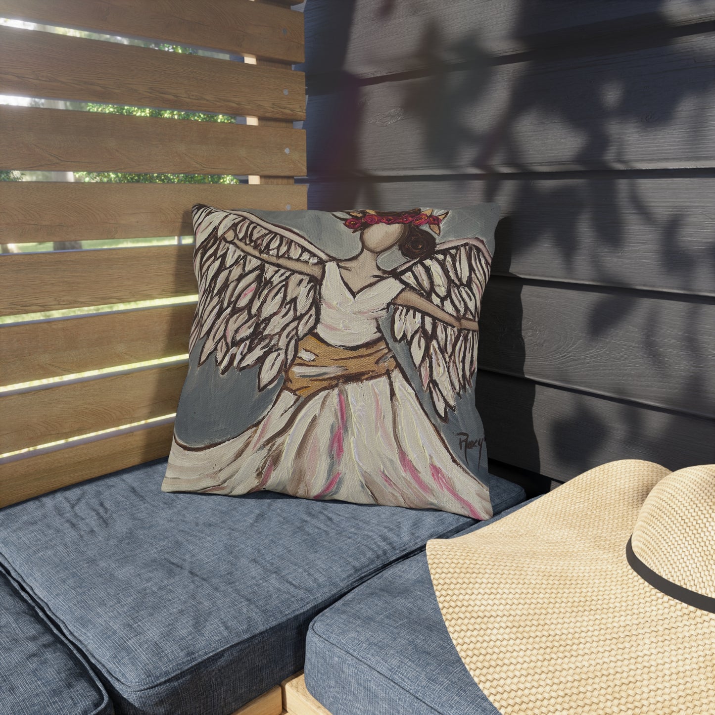 Angel Rising Outdoor Pillows