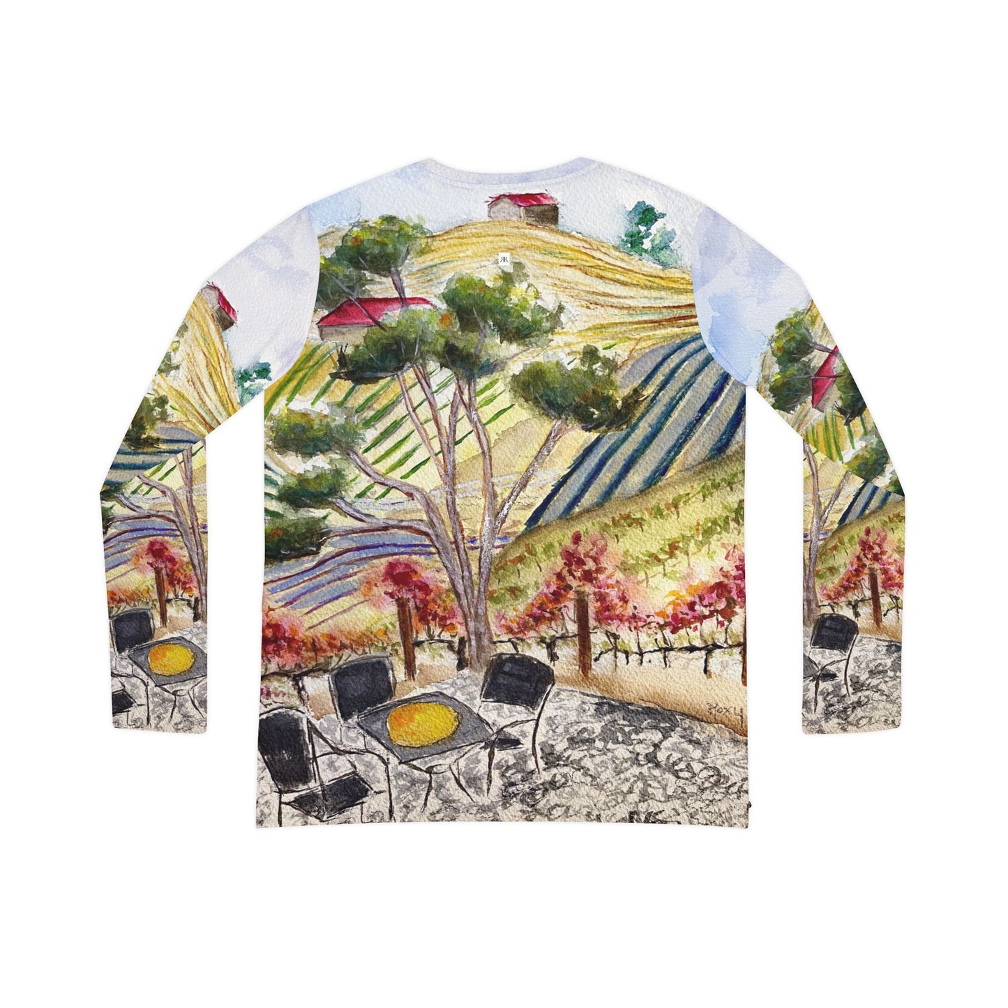 Long Sleeve Shirt-Patio View at GBV- V-neck Women's