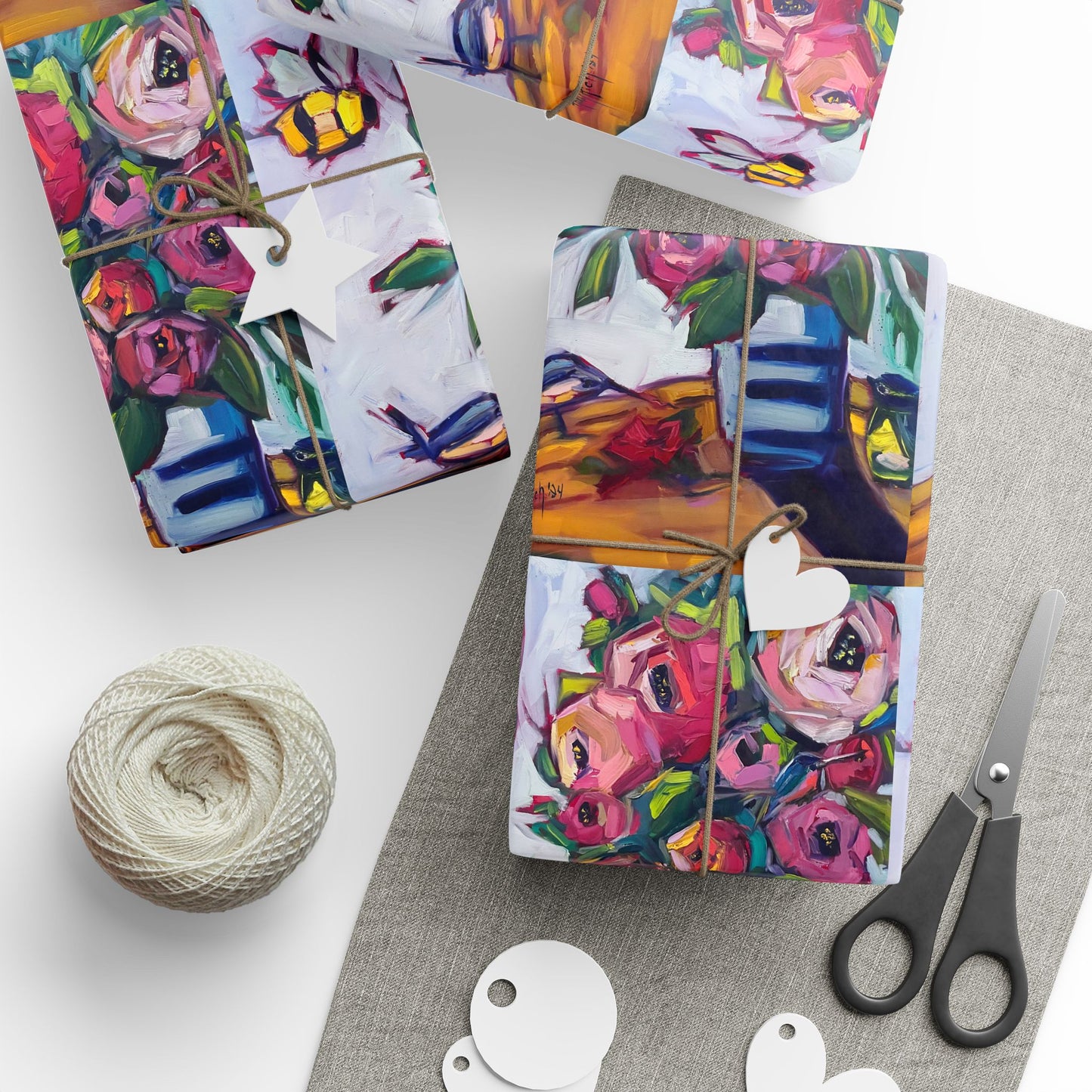 Bee Blooms (3 Sizes) Wrapping Papers