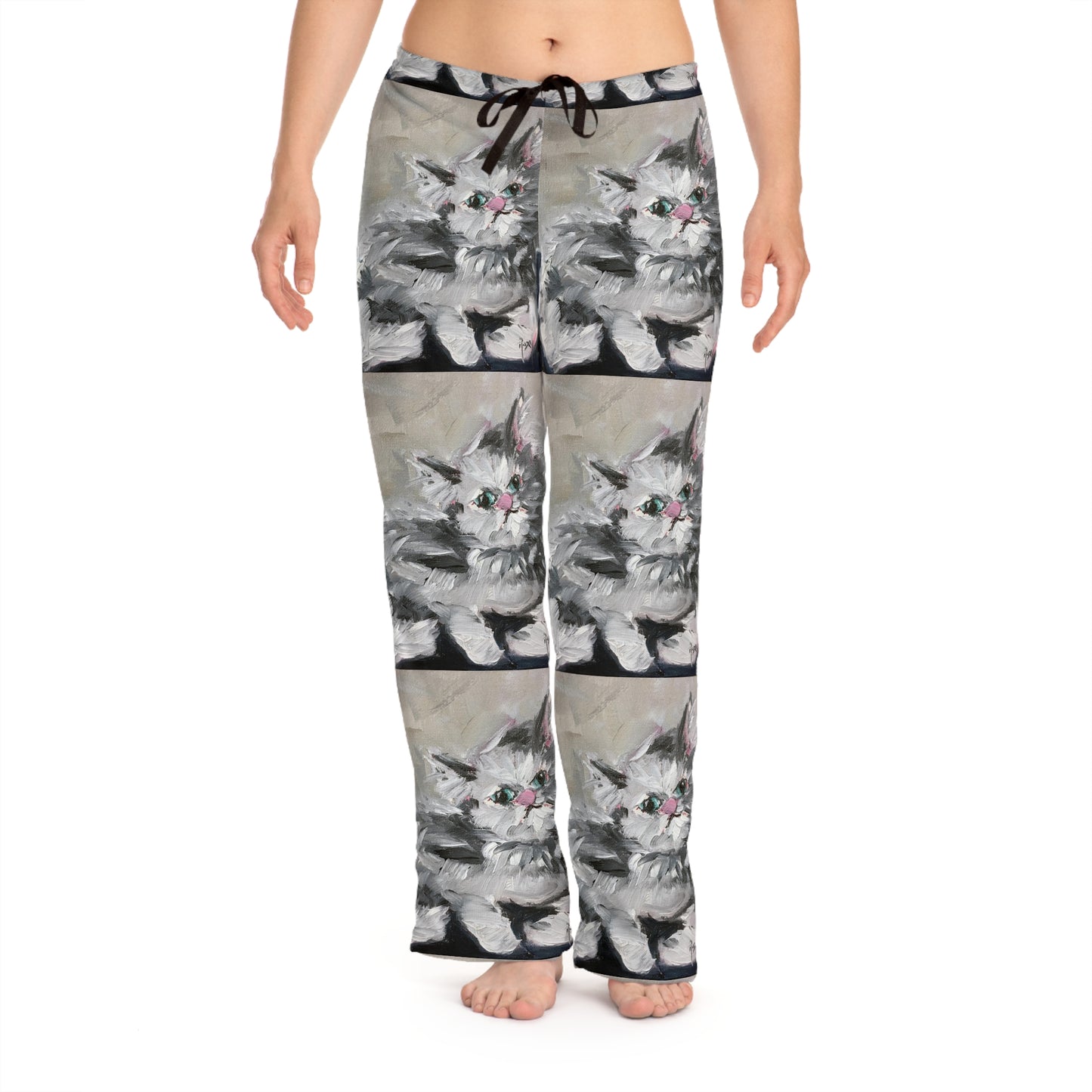 Pajama Pants - Babe Persian Cat- Women's Pajama Pants