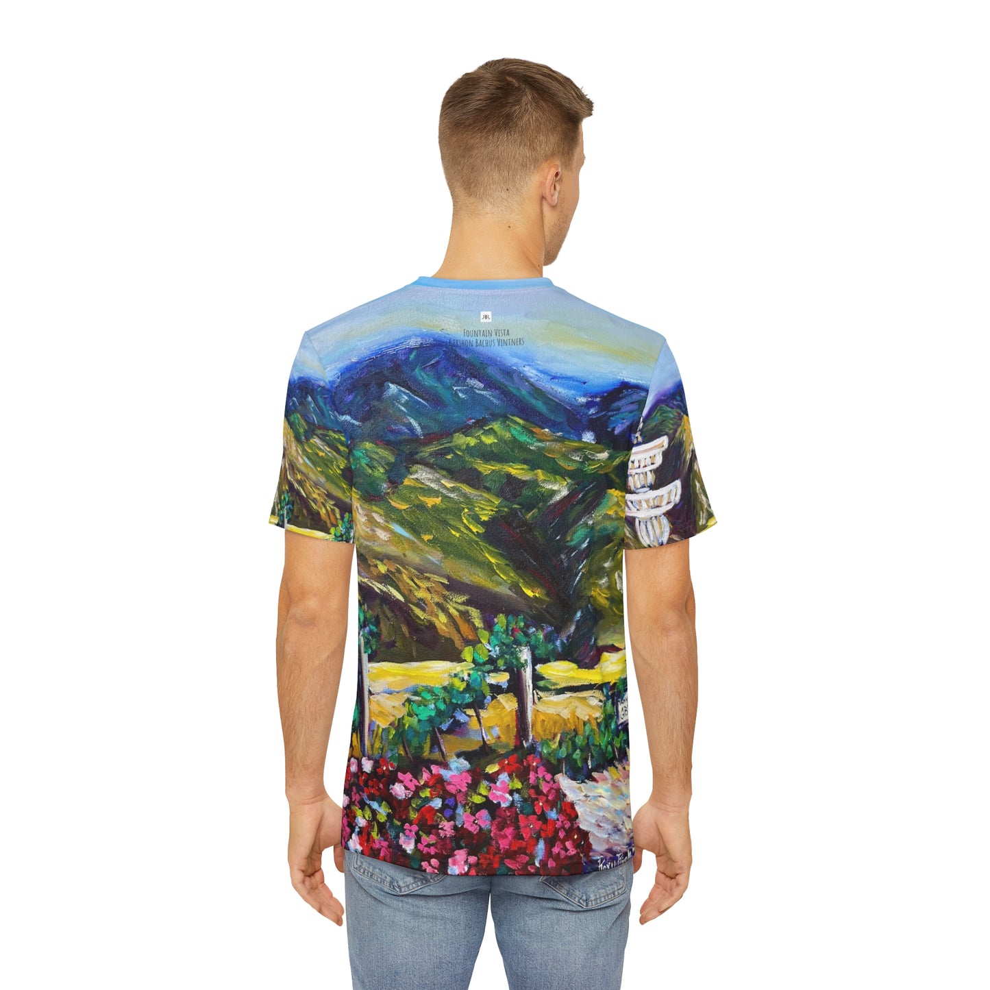 Men's Poly Tee - Fountain Vista- Gershon Bachus Vintners