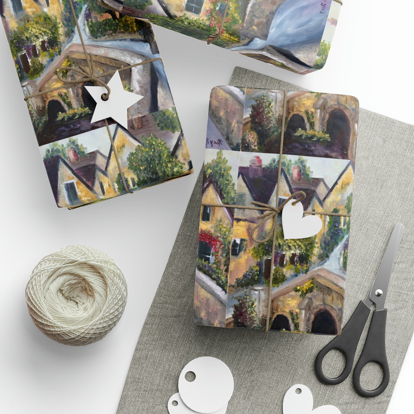 Castle Combe Cotswolds (3 Sizes) Wrapping Papers