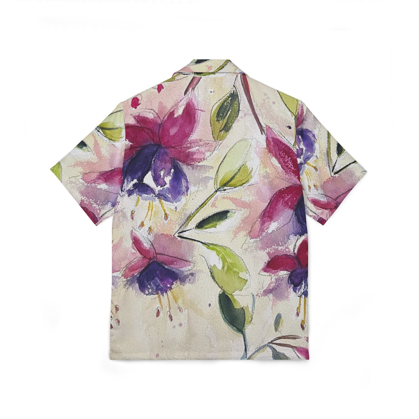 Men's Hawaiian Camp Shirt (AOP)-Fluffy Fuchsias