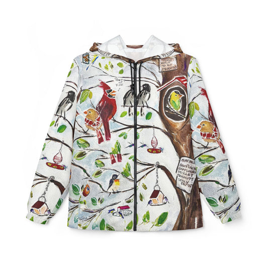 Lightweight Windbreaker Jacket — Party of Five Birds at Bird Restaurant