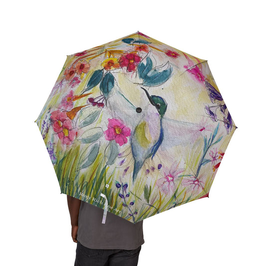 Umbrella- Hummingbird in a Tube Flower Garden
