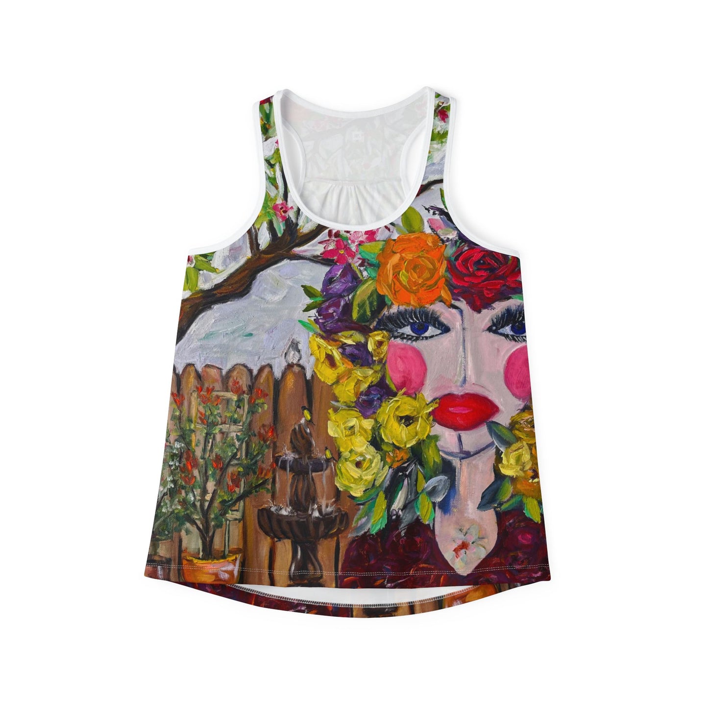 Women's Racerback Tank Top-Garden Goddess