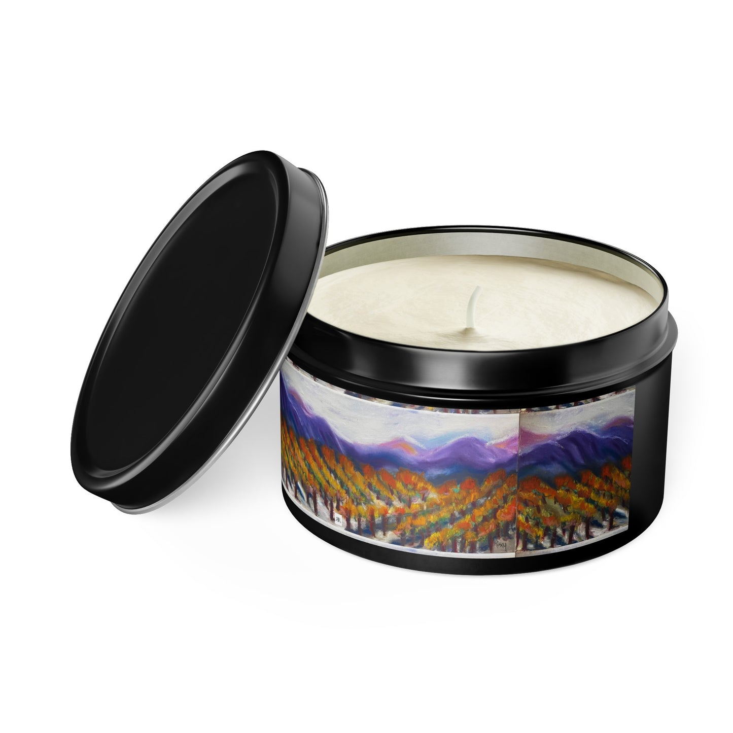 Misty Vines Wine Country Tin Candle