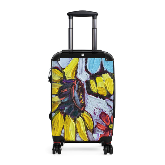 Sun Bee Sunflower and Bee Carry on Suitcase (Choose from 3 sizes)