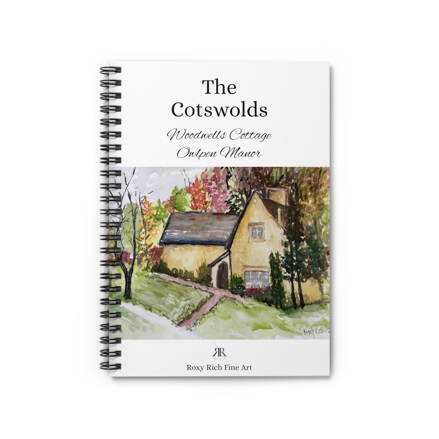 Woodwells Cottage at Owlpen Manor "The Cotswolds" Spiral Notebook