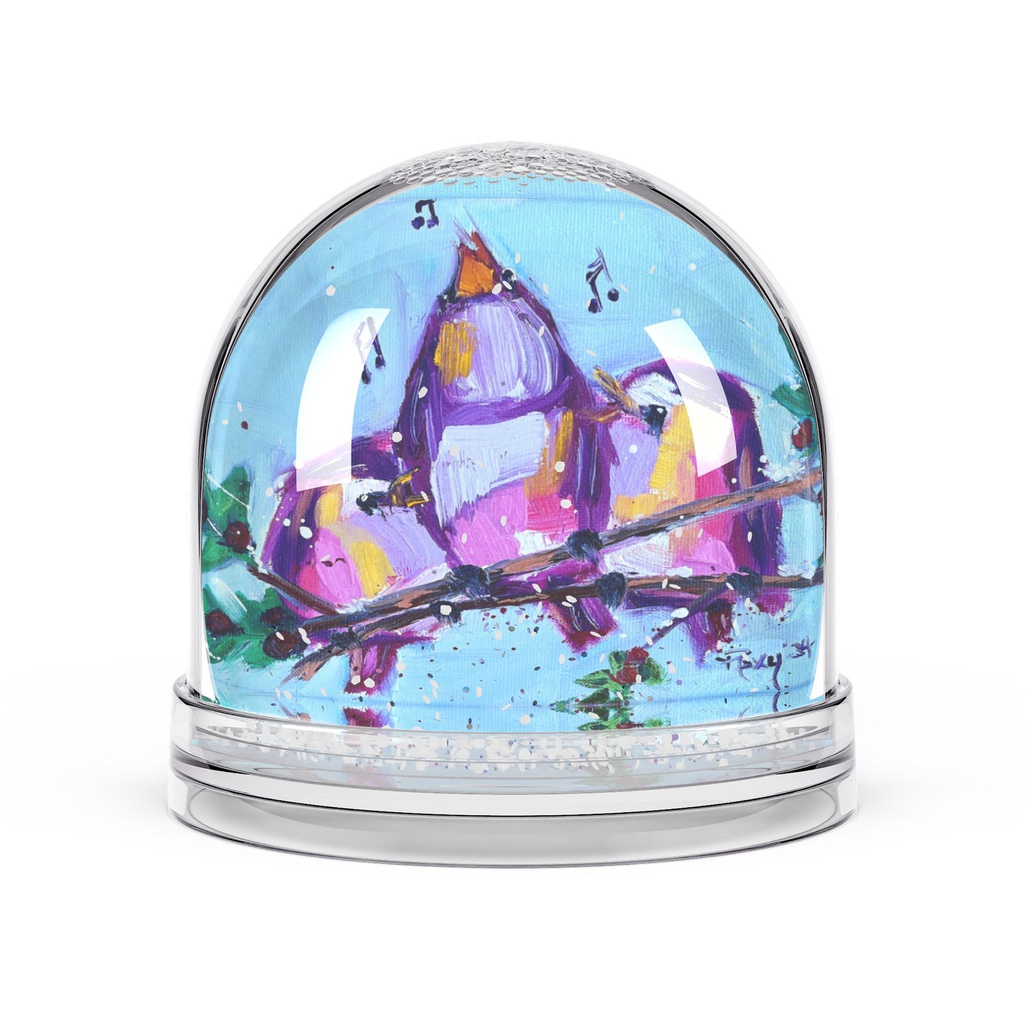 Snow Globe - Fa La La Singing Birds