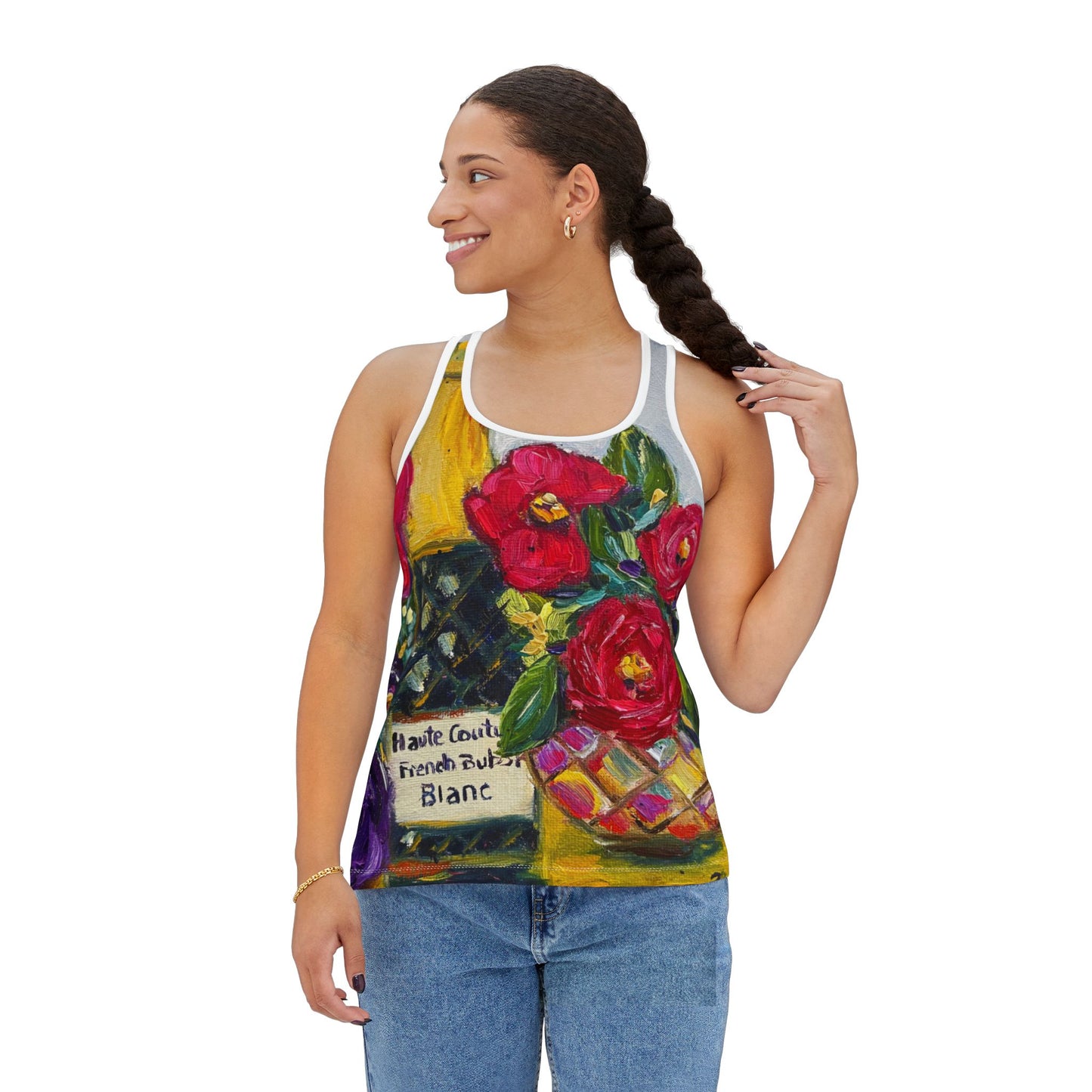 Women's Racerback Tank Top-French Bubbles