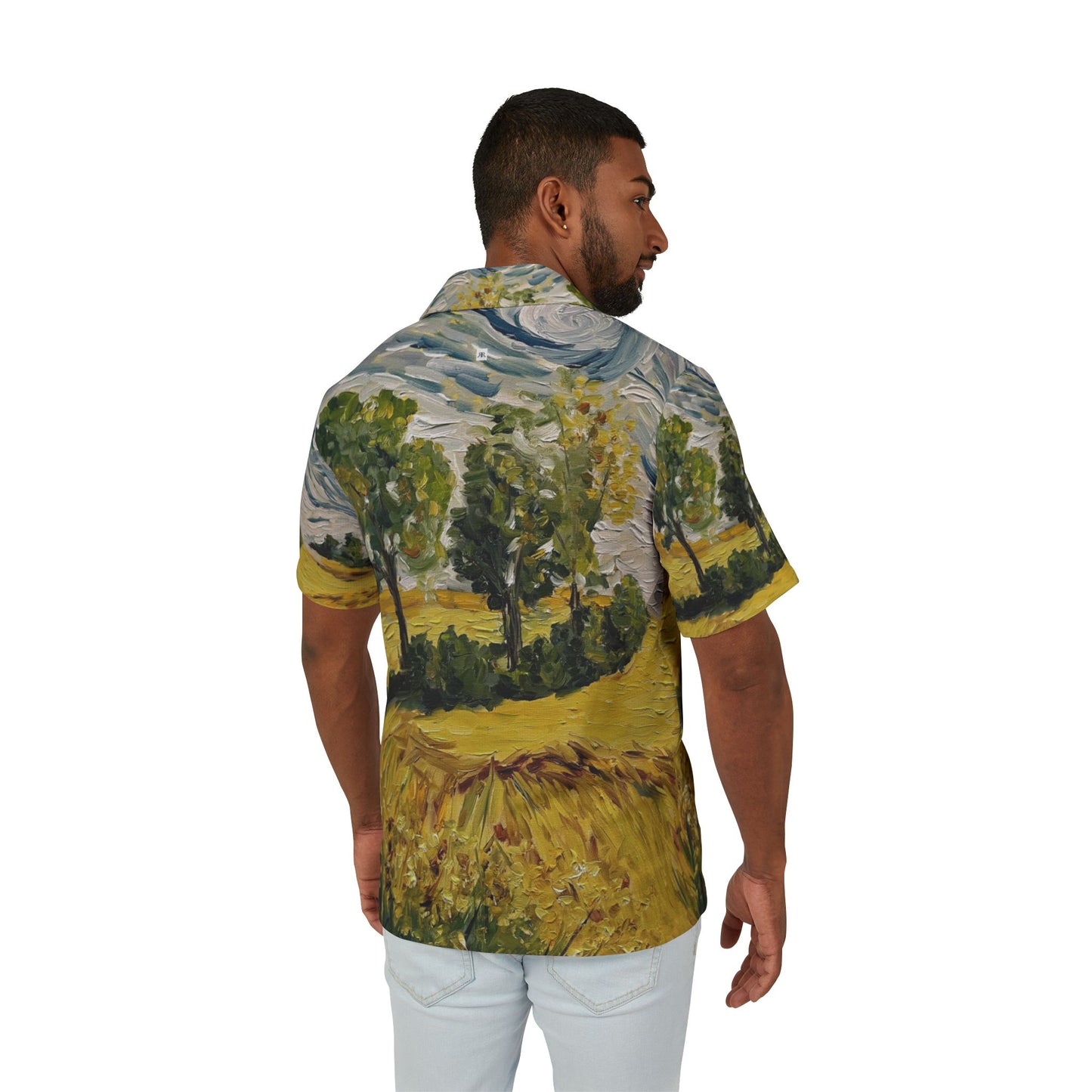 Men's Hawaiian Camp Shirt (AOP)-Sunny Day