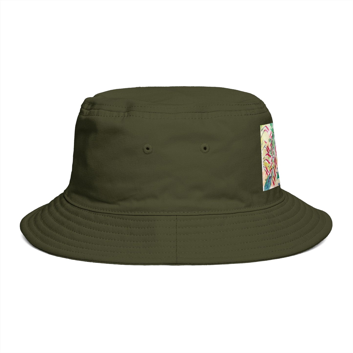 Roxy Rich Fine Art -Hummingbird Garden - Stylish Durable Bucket Hat