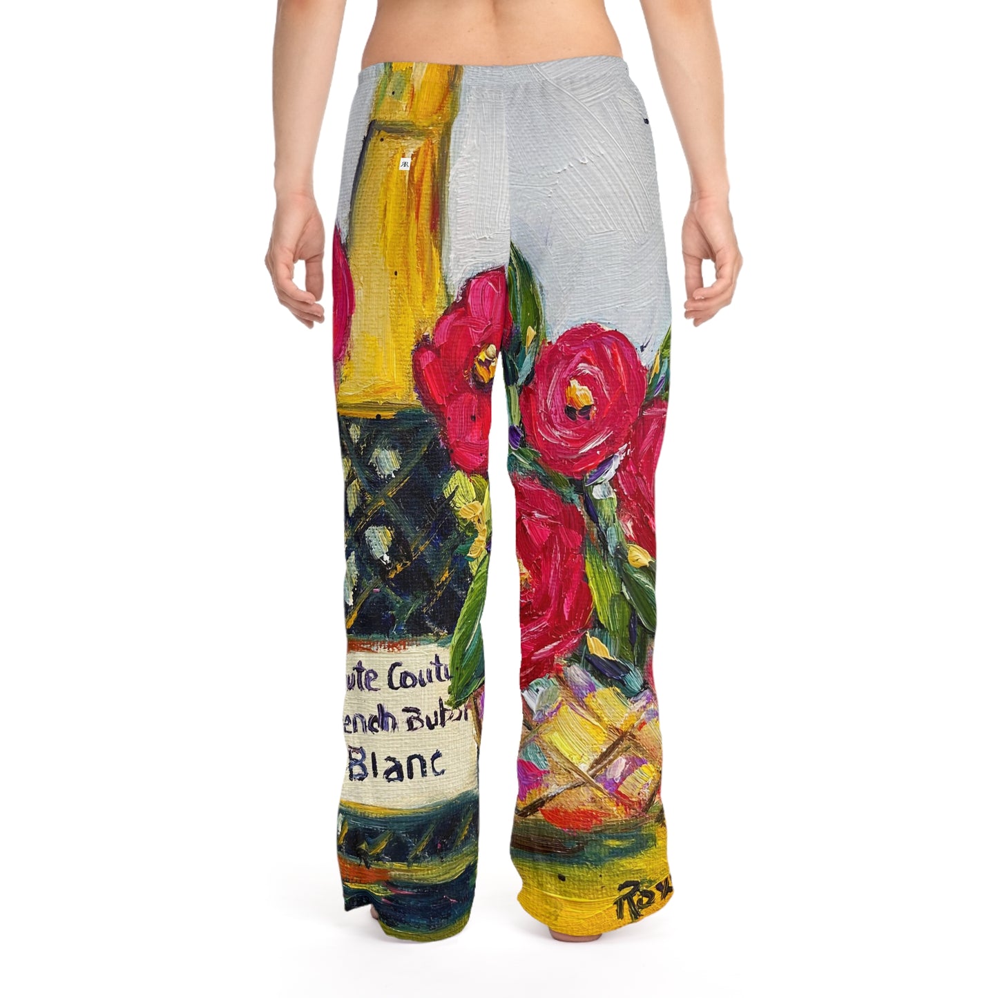 Pajama Pants - French Bubbles- Women's Pajama Pants