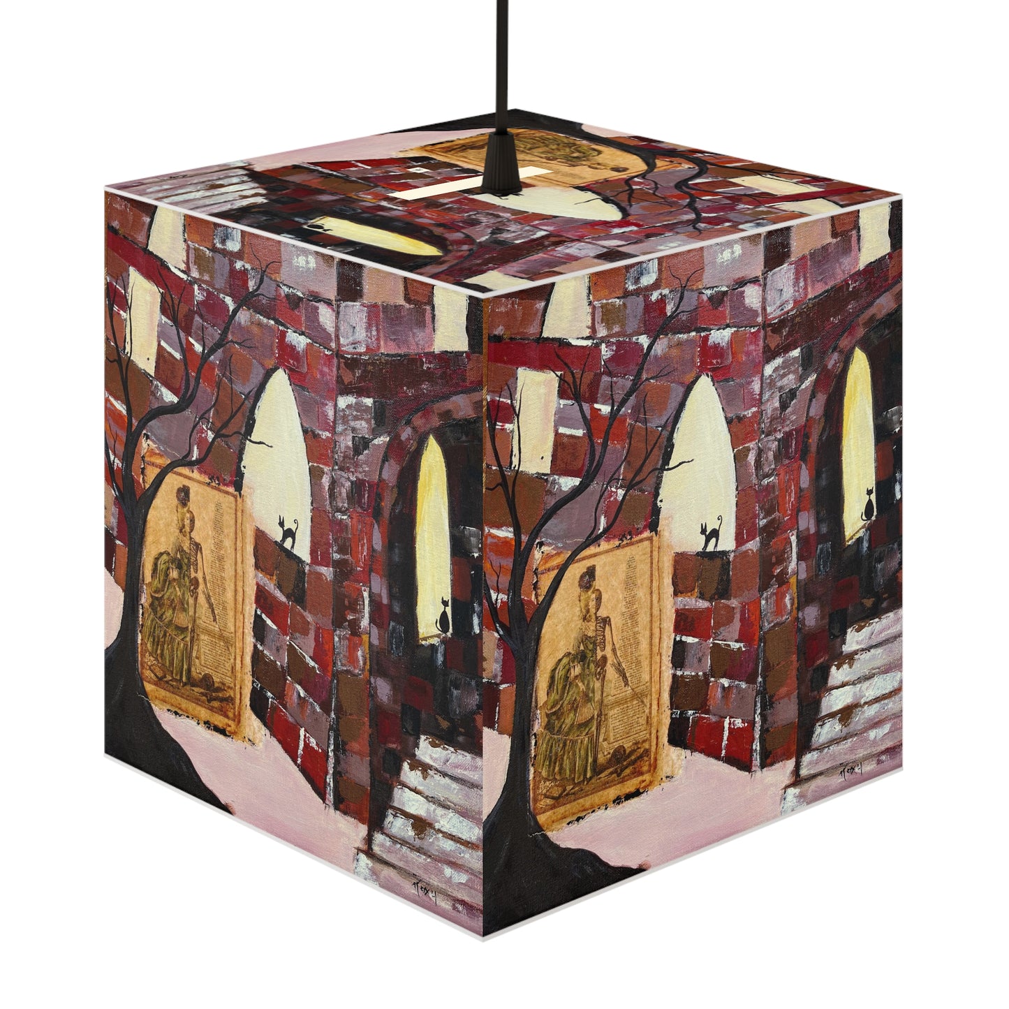 Chateau Haunted Cube Lamp