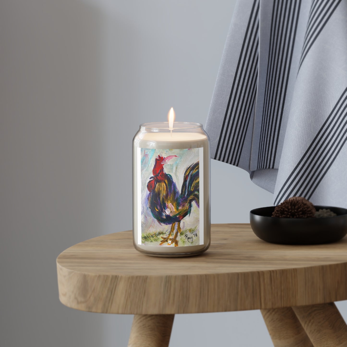 Barnyard Bully Rooster Scented Candle, 13.75oz