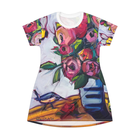 T-Shirt Dress -Bee Blooms