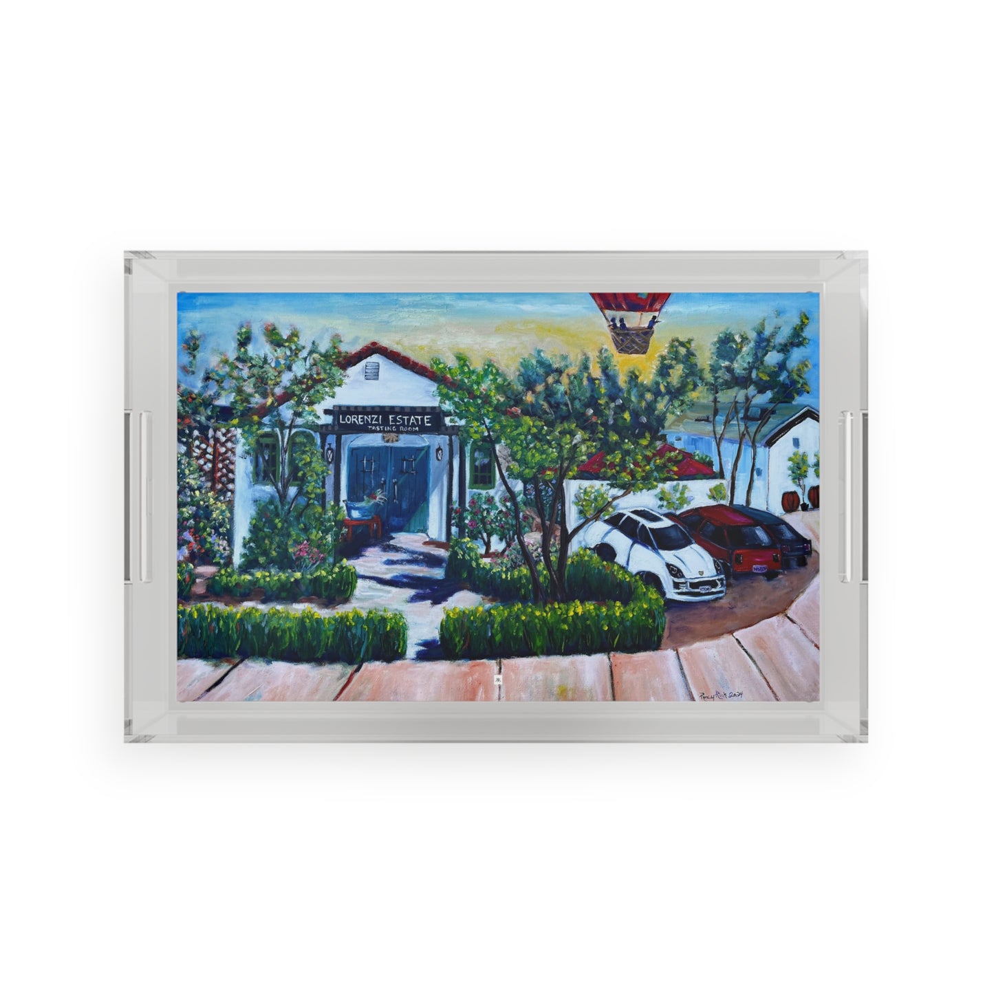 Acrylic Tray - Elegant Lorenzi Estate Winery 2024 Painting