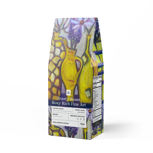 Yellow Vases Toasty Roast Coffee 12.0z Bag