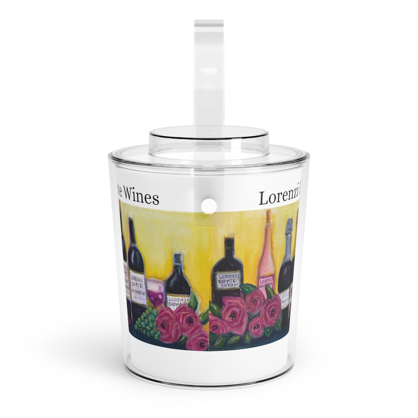 Seau à glace avec pinces Lorenzi Estate Vin et Roses