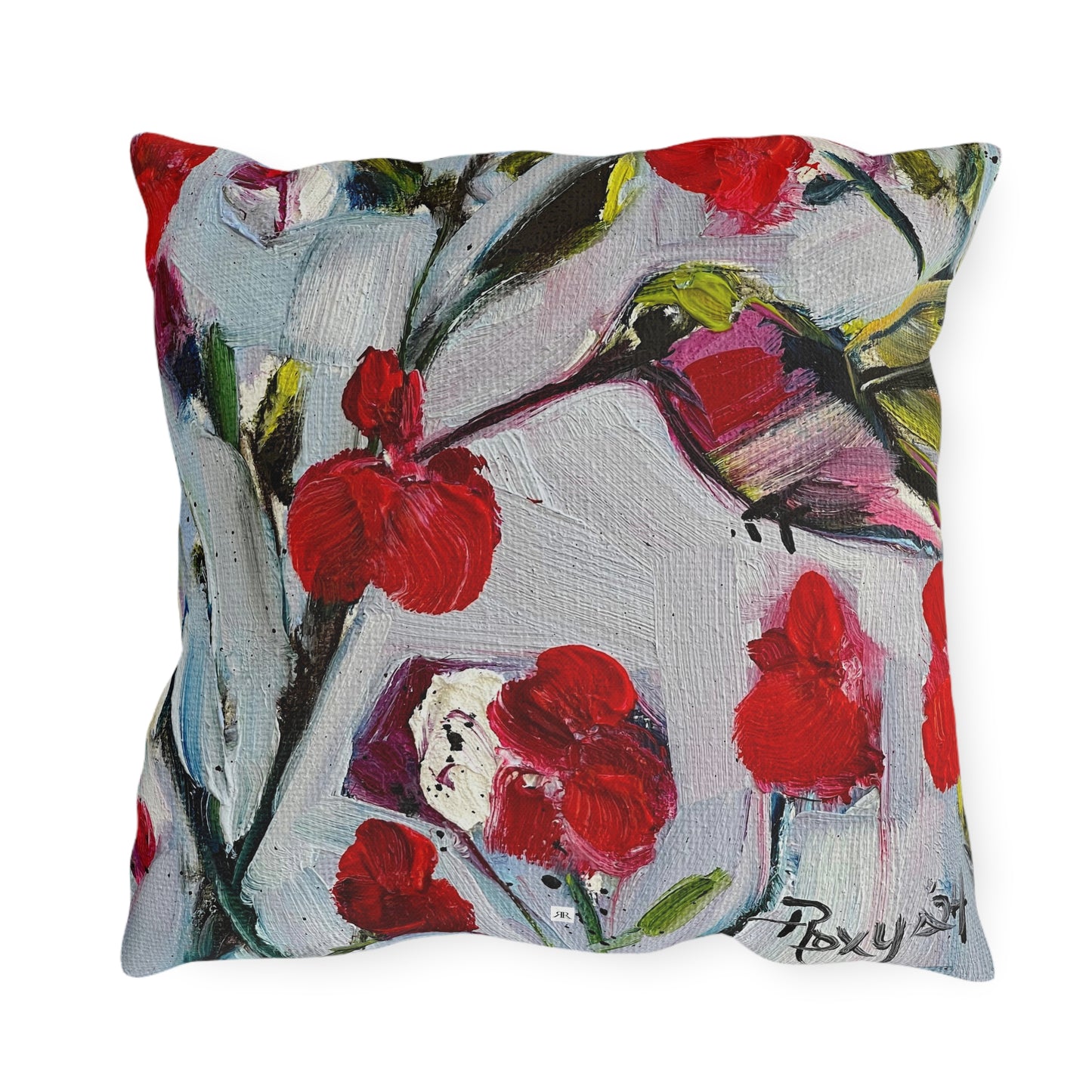 Hotlips Hummingbird Outdoor Pillows