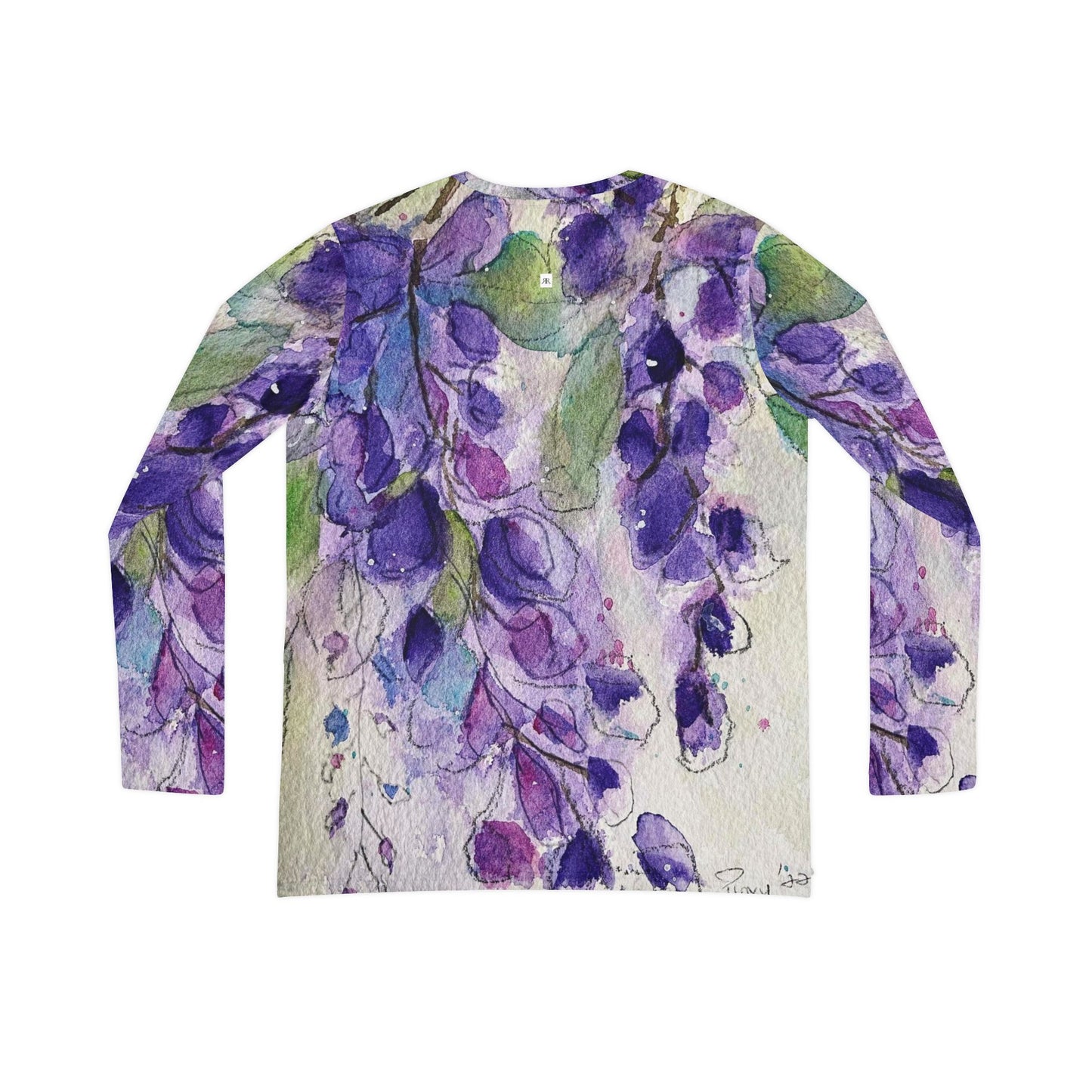 Long Sleeve Shirt-Purple Wisteria- V-neck Women's