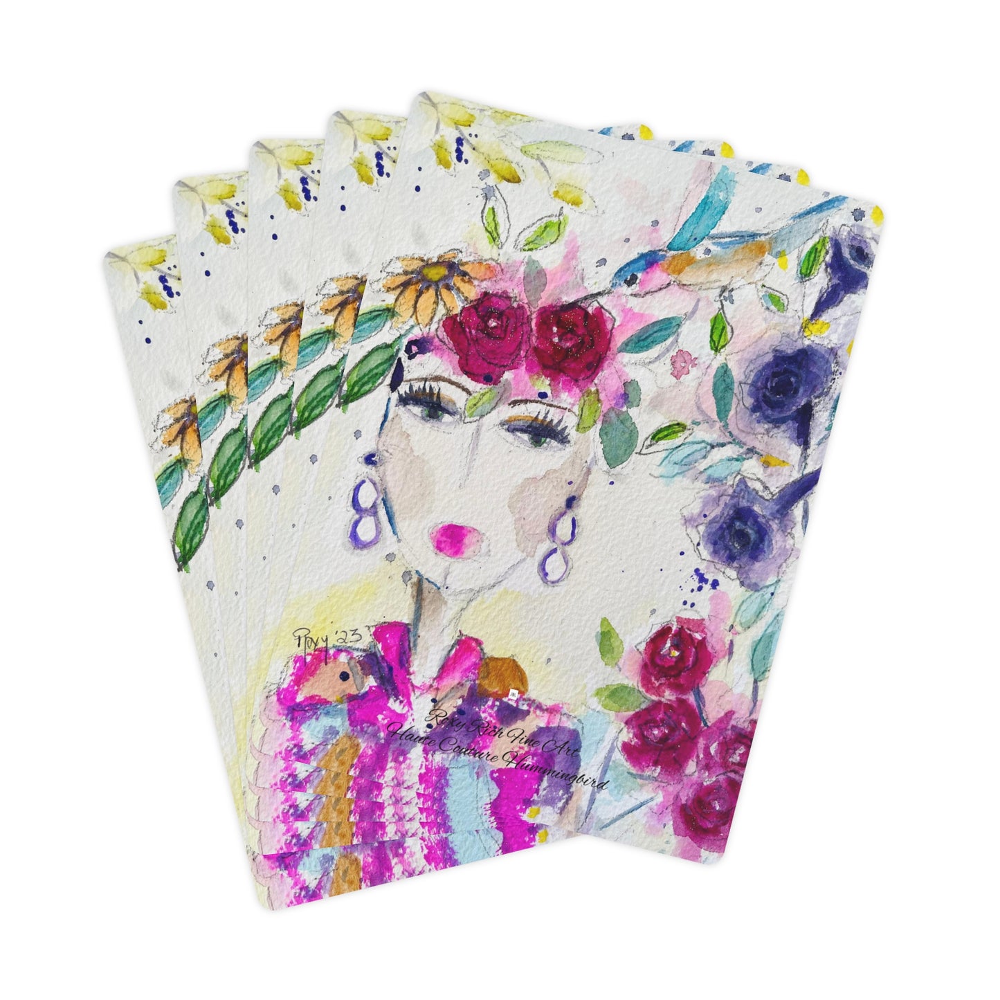 Haute Couture Hummingbird Poker Cards/Playing Cards