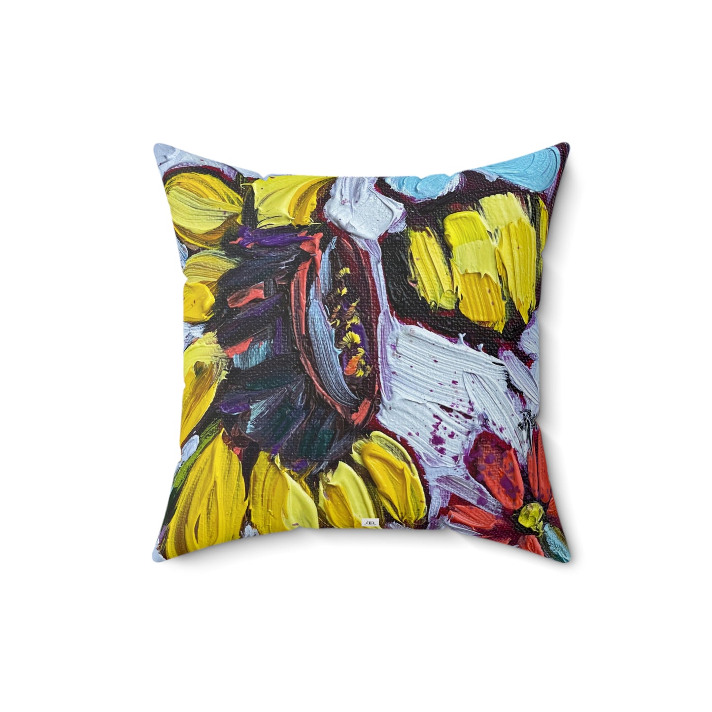 Sun Bee Indoor Spun Polyester Square Pillow