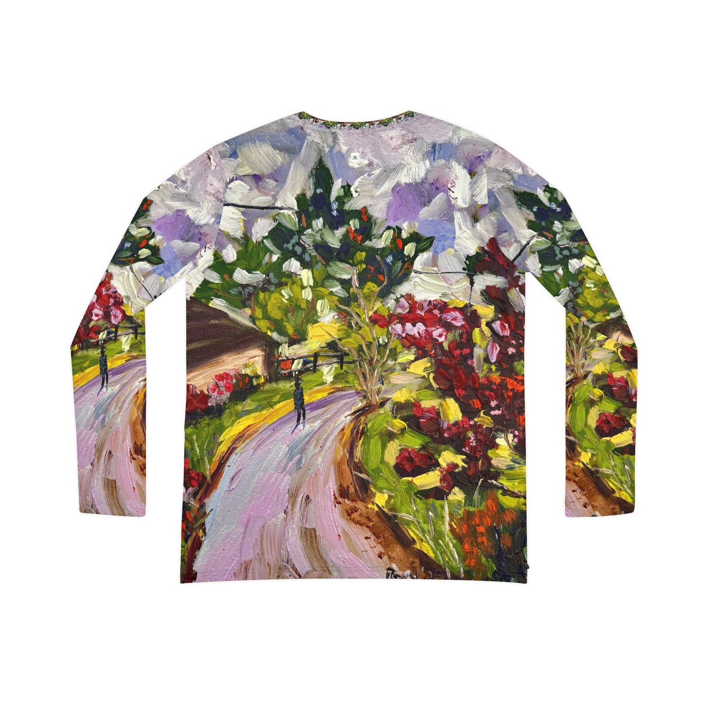 Women's Long Sleeve V-neck Shirt -Dreamy Walk in Churchill