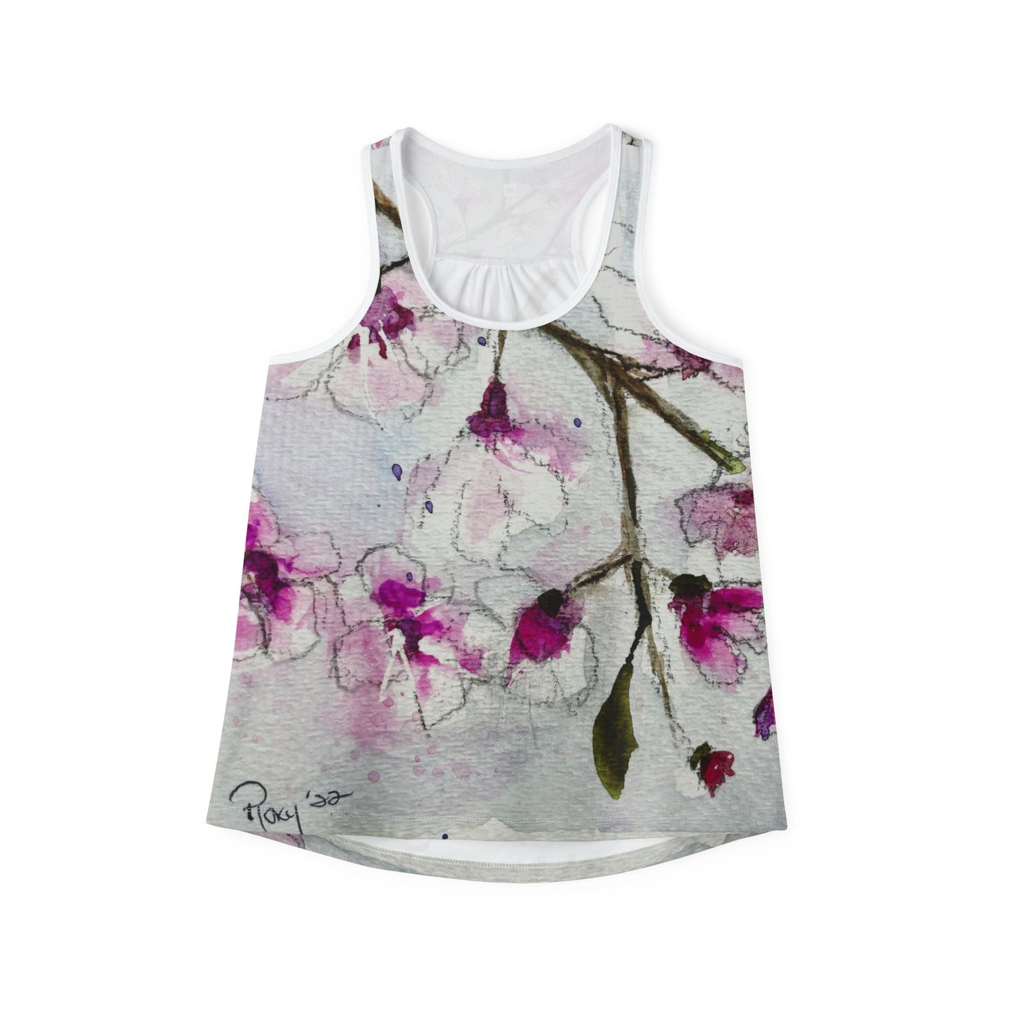 Women's Racerback Tank Top-Cherry Blossoms