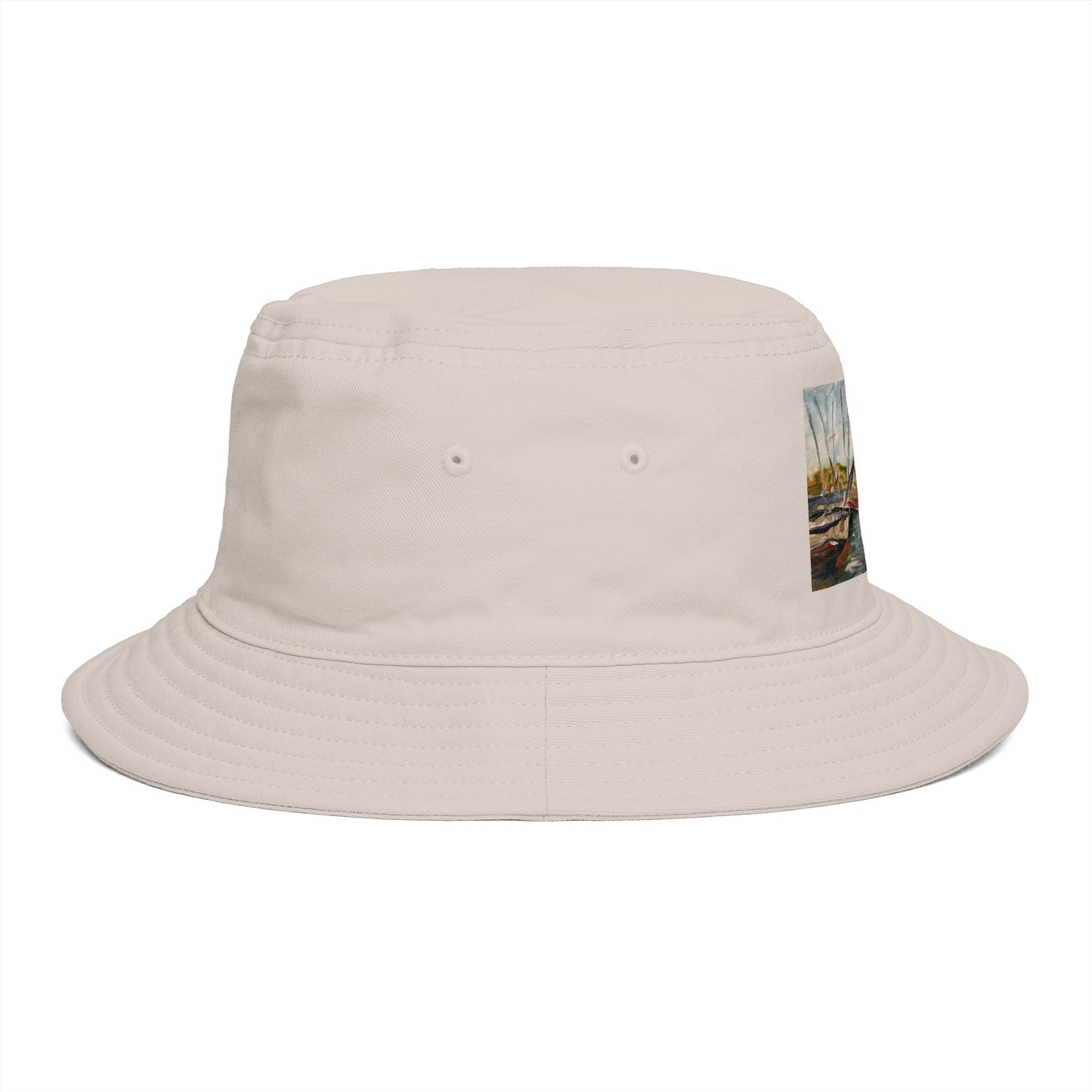 Roxy Rich Fine Art  Harbor Sail- Bucket Hat — Stylish Durable Travel Hat