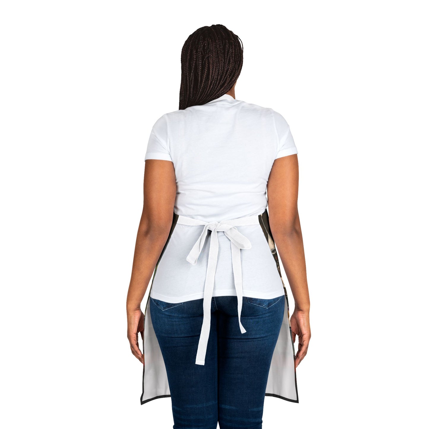 Just Give Me Wine-  Art Apron — "Choose Your Straps"