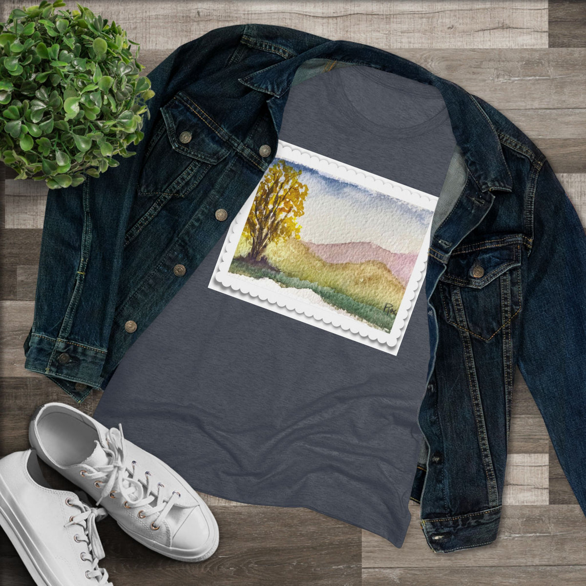 Cottonwood- Women's fitted Triblend Tee  tee shirt