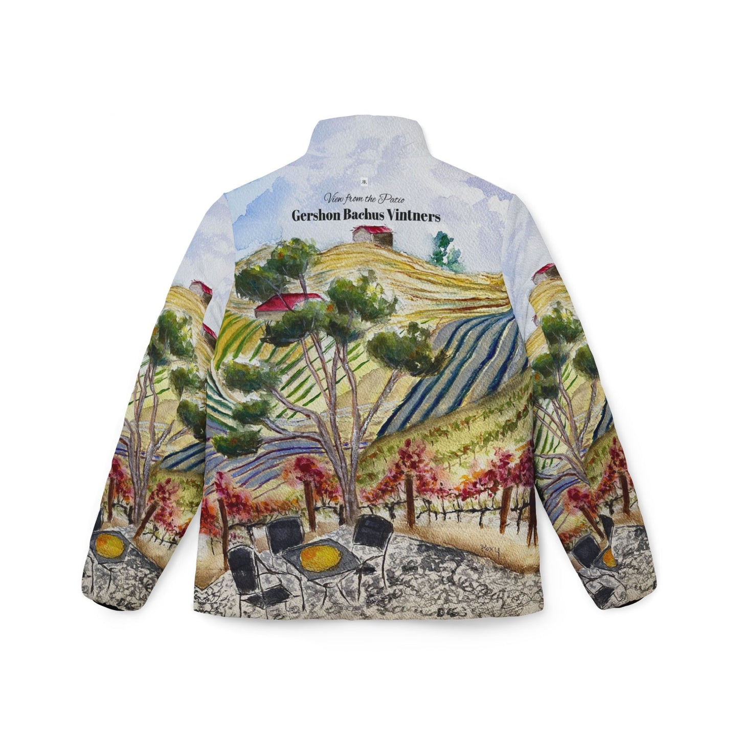 Women's Puffer Jacket - View from the Patio-GBV