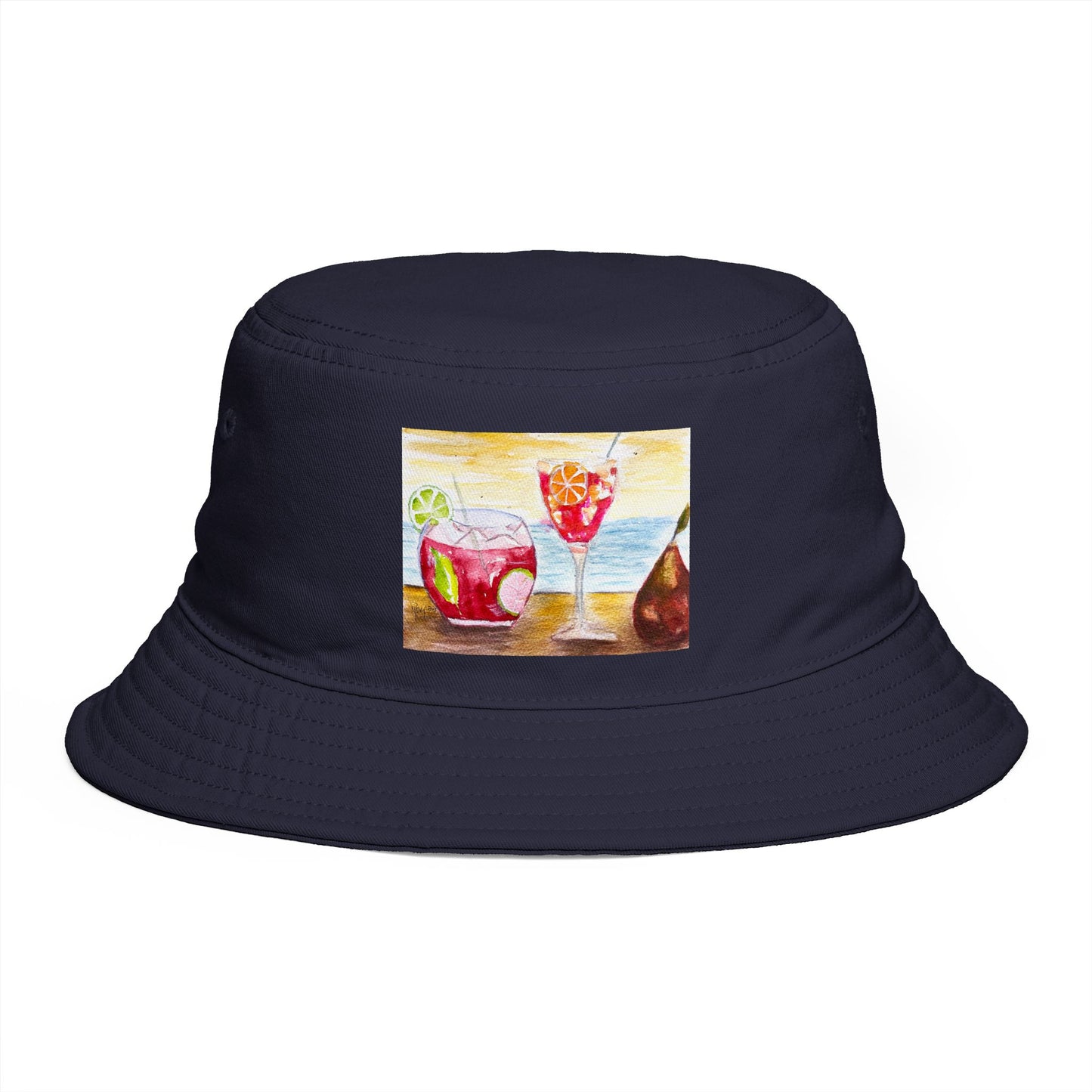 Roxy Rich Fine Art Summer Cocktails - Stylish Durable Bucket Hat