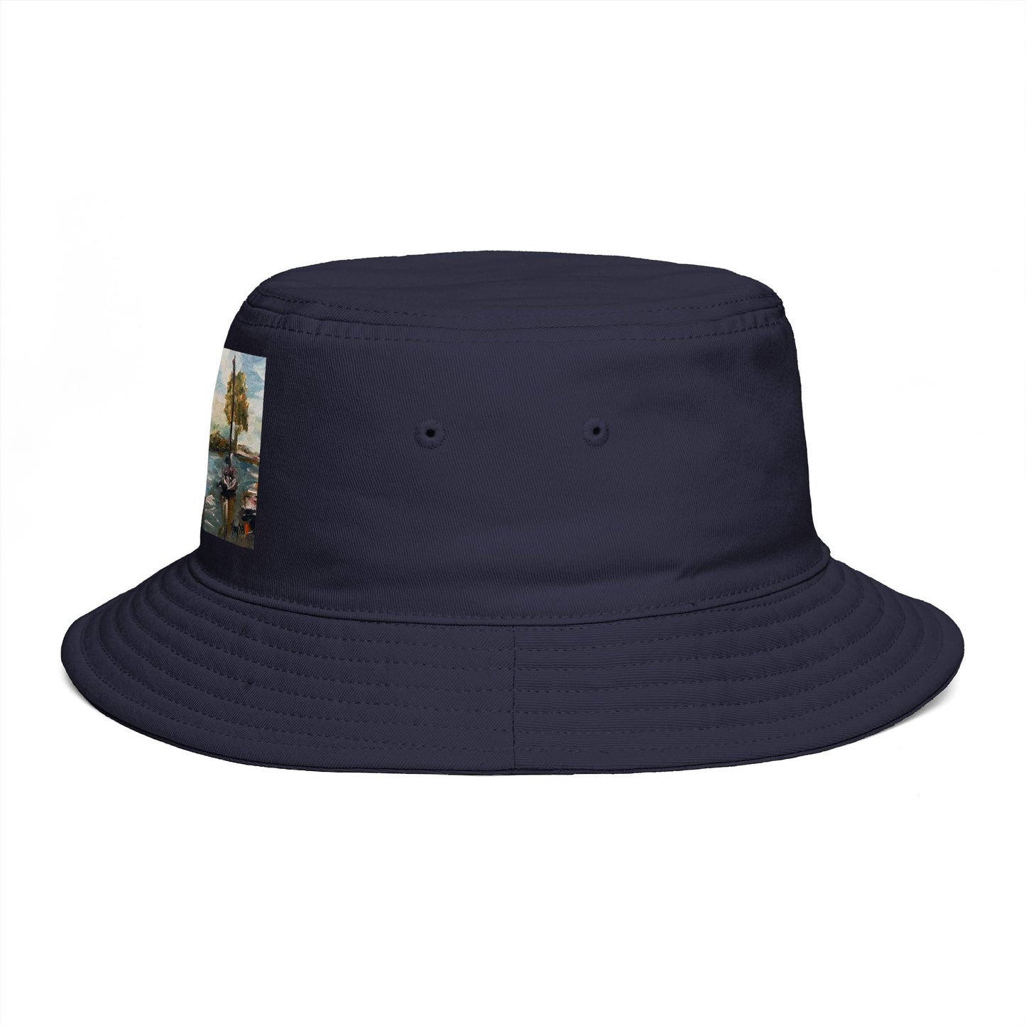 Roxy Rich Fine Art  Harbor Sail- Bucket Hat — Stylish Durable Travel Hat