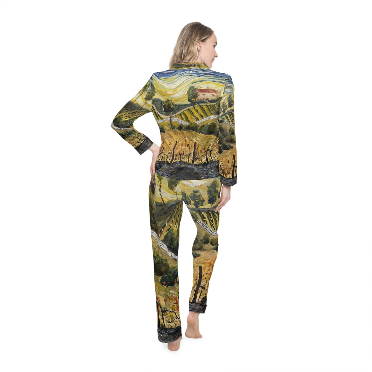 Satin Pajamas - Sunset at the Villa-GBV