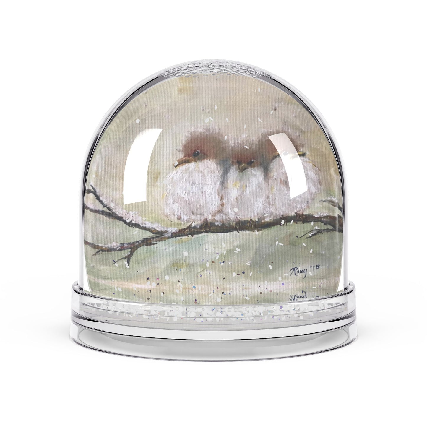 Snow Globe - Three Fat Fluffballs-Fairy Wrens