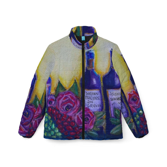 Women's Puffer Jacket - GBV Wine and Roses