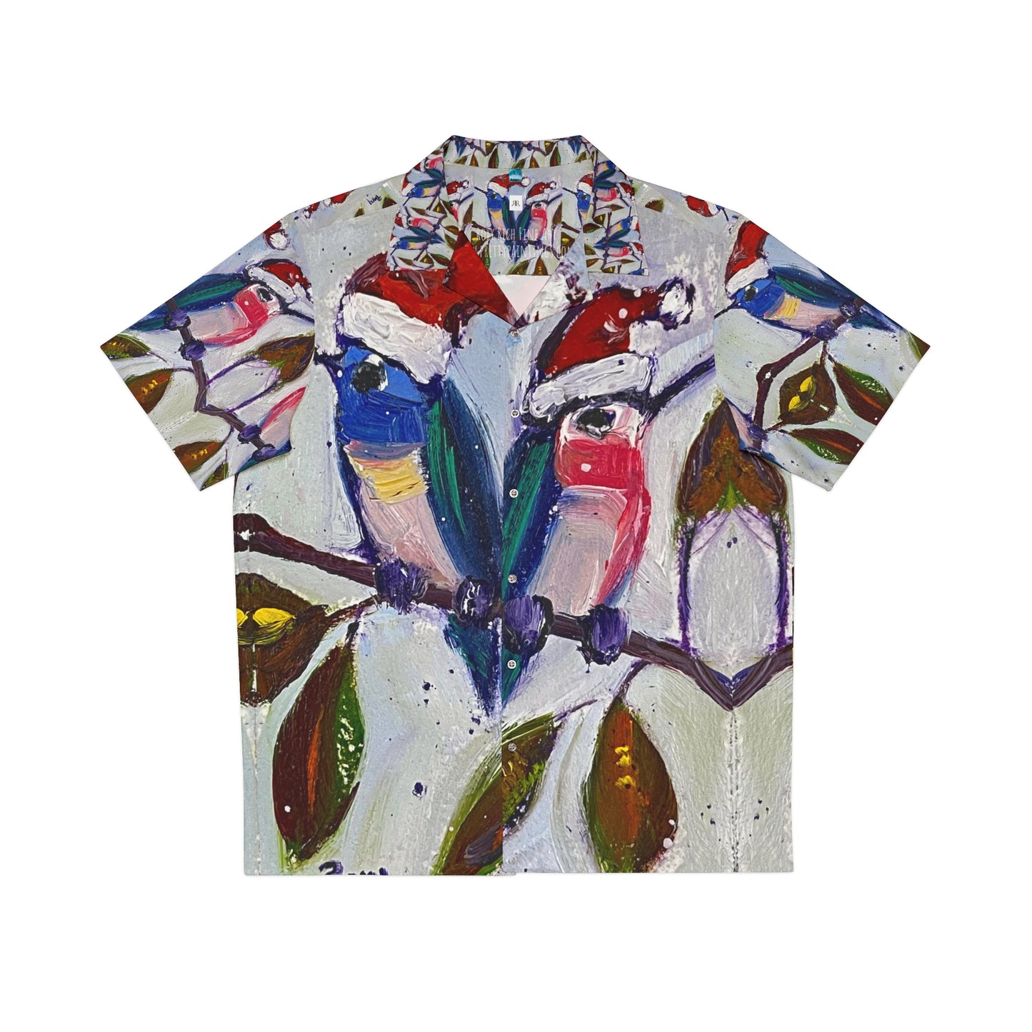 Holiday Hummingbirds Men's Hawaiian Shirt