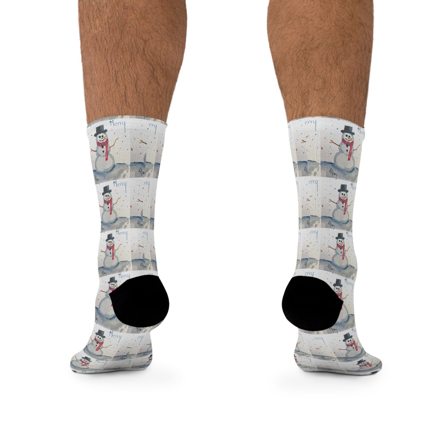 Merry Snowman Socks